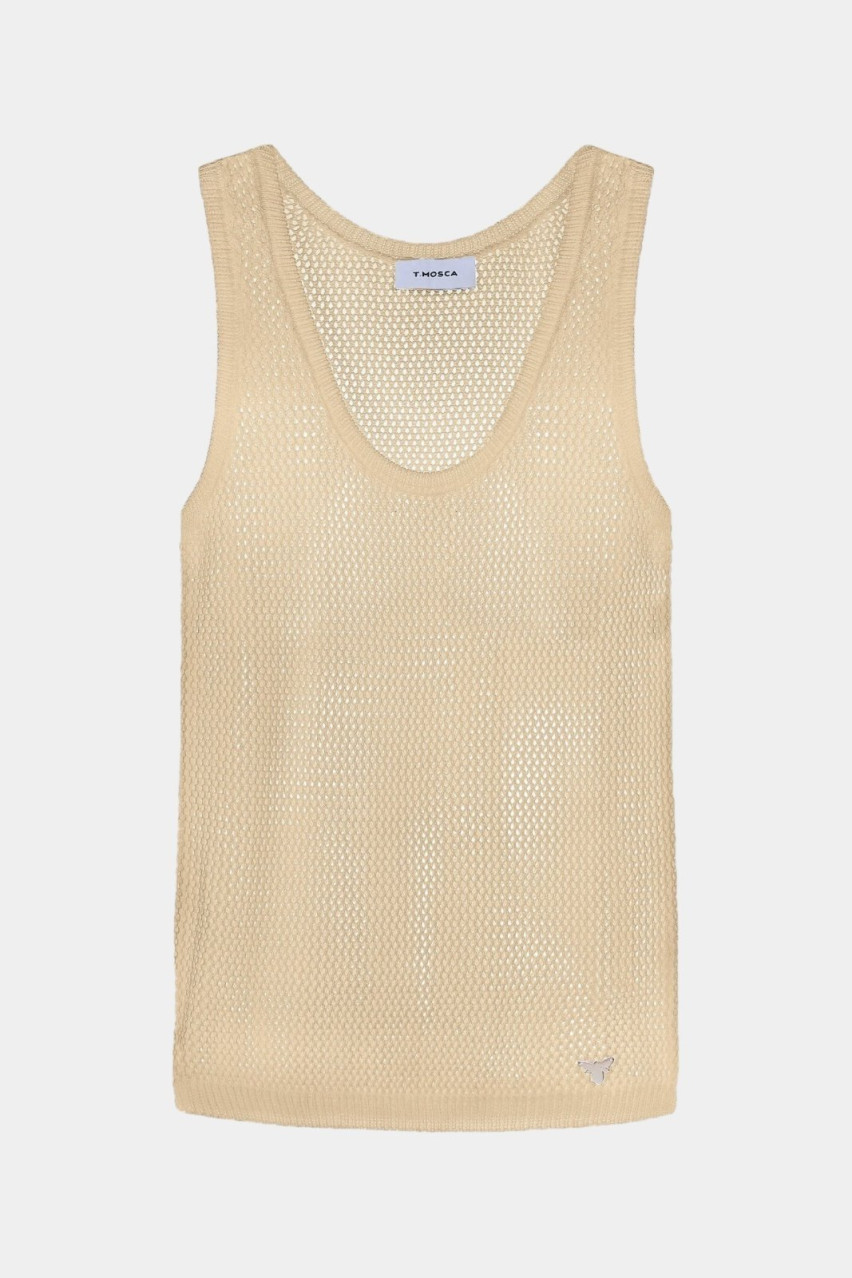 Бежевая майка TH24-02 T.Mosca