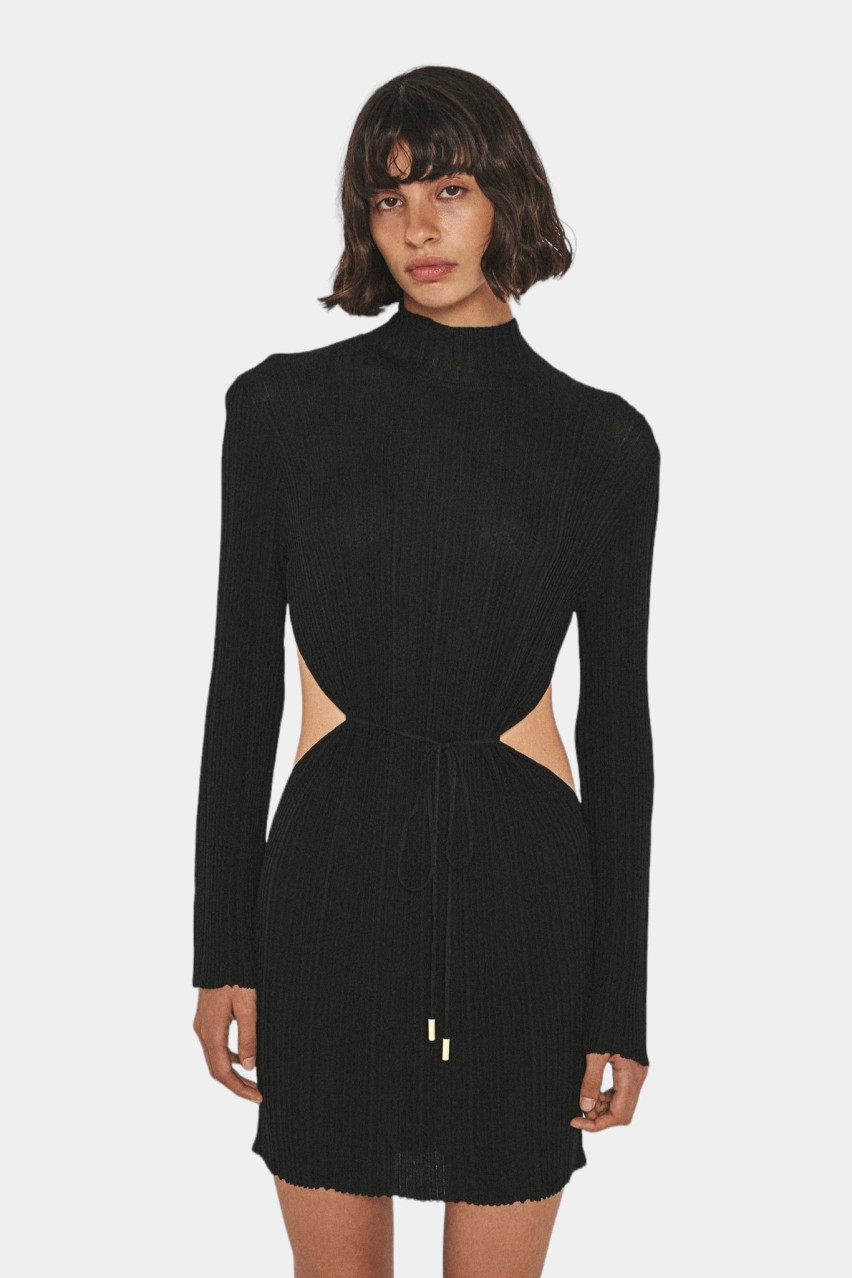 Чёрное платье PDJ24-03 T.Mosca