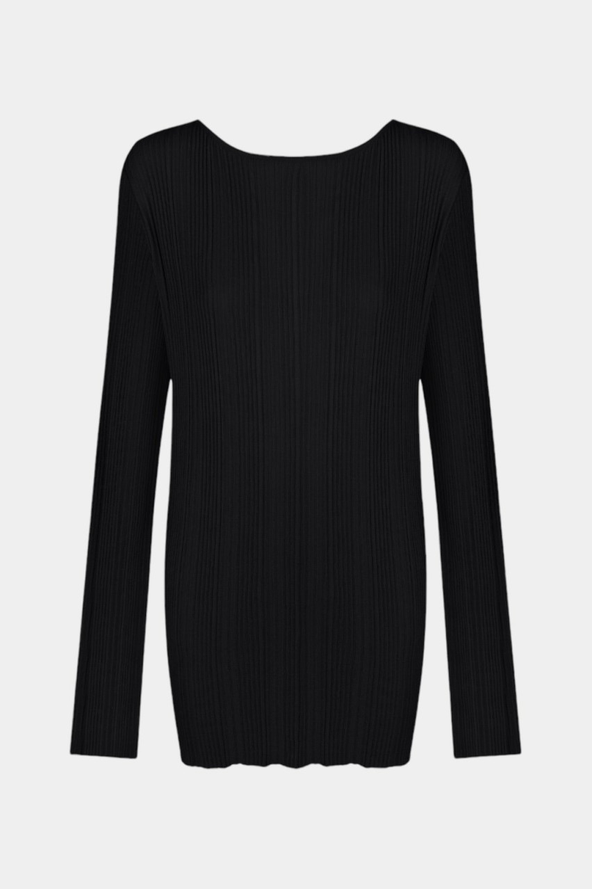 Черный топ с открытой спиной SDJ24-01 T.MOSCA