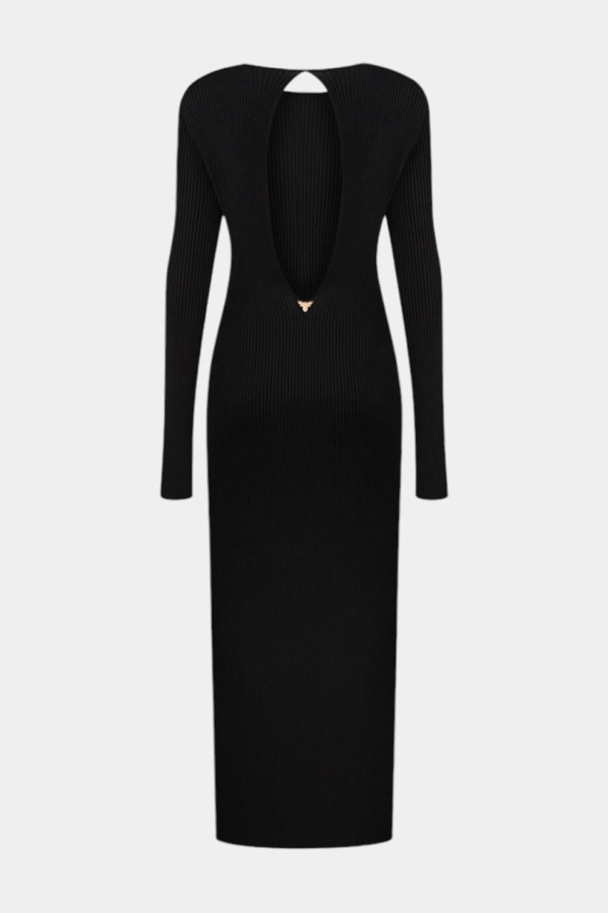 Чорна сукня максі PDJ24-12 black(099) T.Mosca