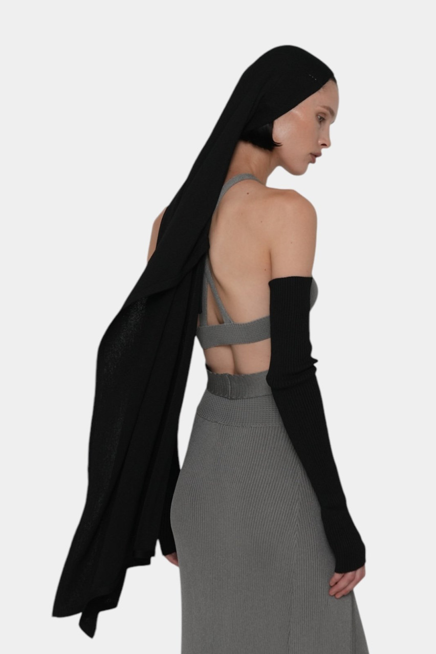 Серый топ TDJ24-05 grey(052) T.Mosca