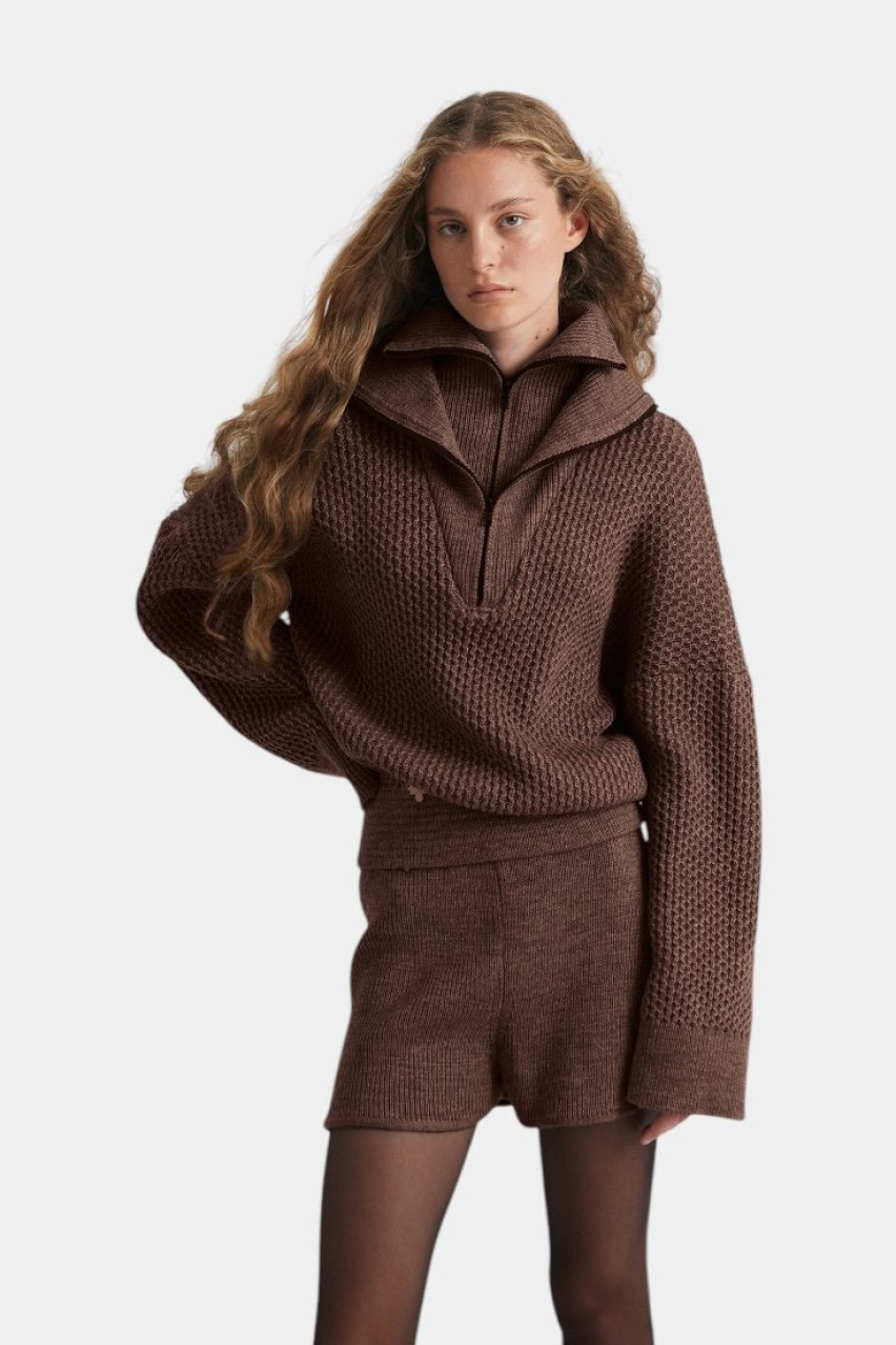 Коричневі шорти SHKMR24-02 brown(015) T.MOSCA