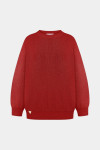 Красный базовый свитер из шерсти