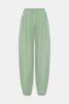 Мʼятні брюки з сітчастою текстурою 