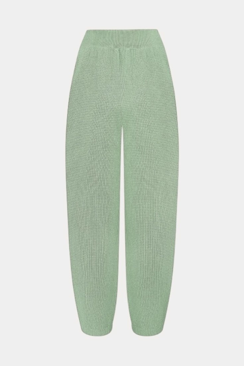 Мятные брюки с сетчатой ​​текстурой BH25-02 mint(221) T.MOSCA