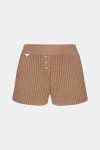 Бежеві шорти з вафельною текстурою