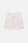 Білі шорти з вафельною текстурою