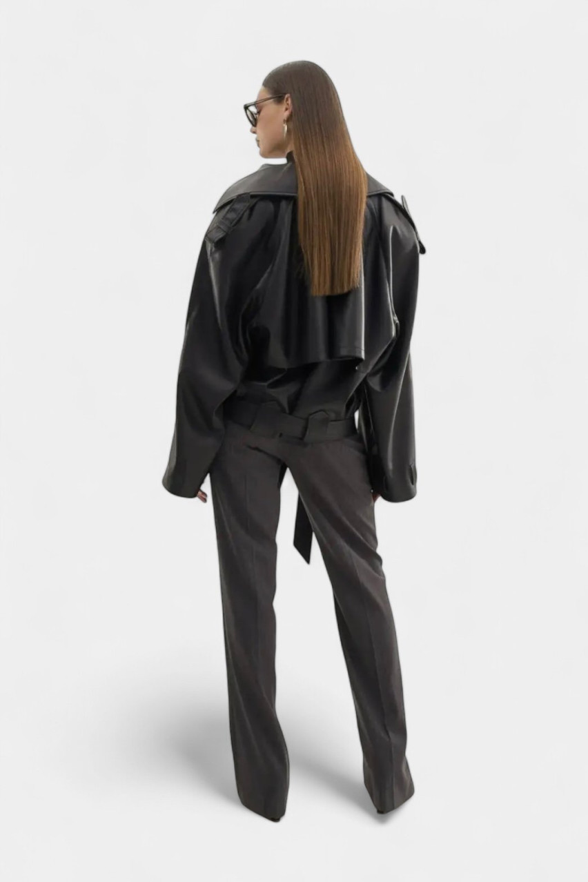 Серые брюки в мелкую полоску TWEN2'S