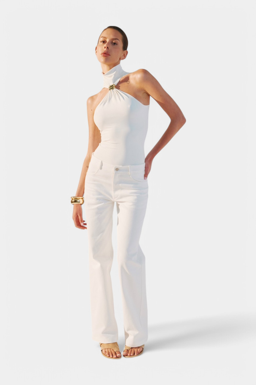 Білі джинси з середньою посадкою JNS-WH-LNG TWEN2'S