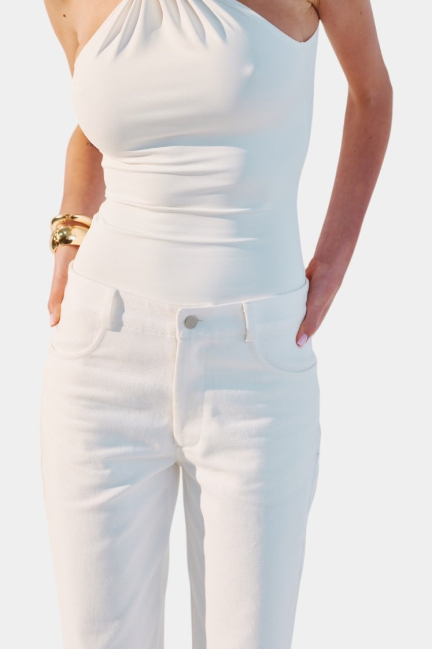 Білі джинси з середньою посадкою JNS-WH-LNG TWEN2'S