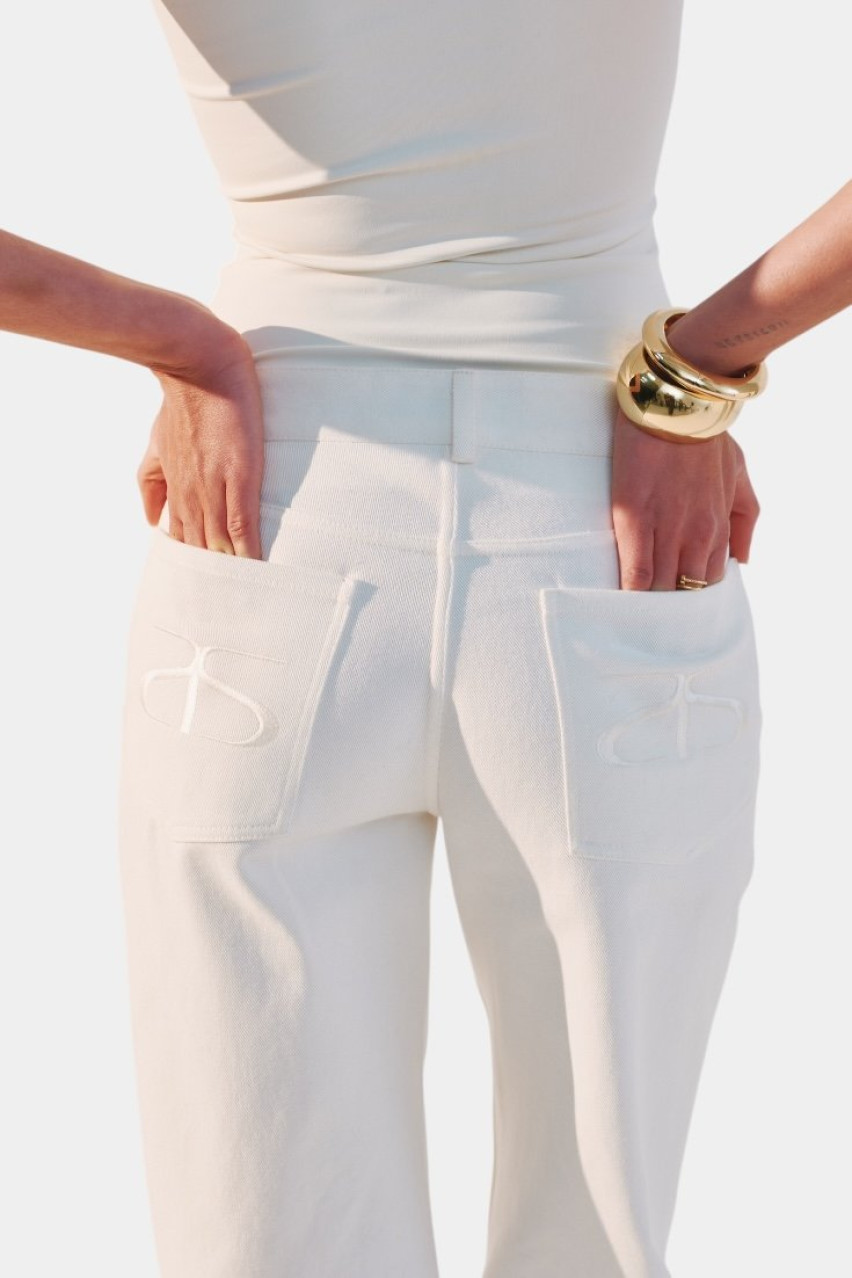 Білі джинси з середньою посадкою JNS-WH-LNG TWEN2'S