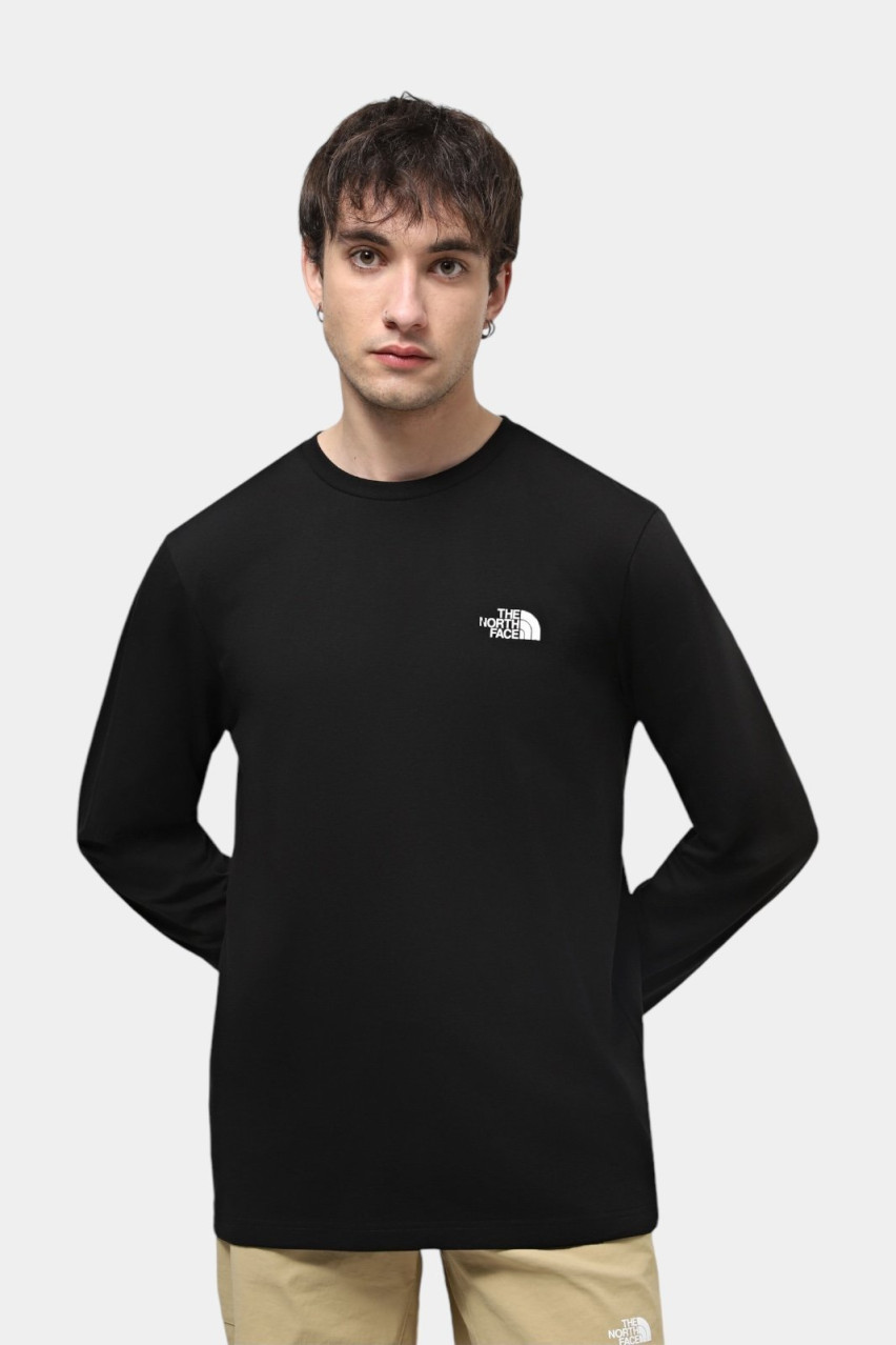 Черный лонгслив L/S Simple Dome Tee NF0A87QNJK31 The North Face