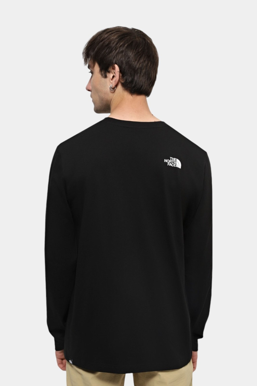 Черный лонгслив L/S Simple Dome Tee NF0A87QNJK31 The North Face