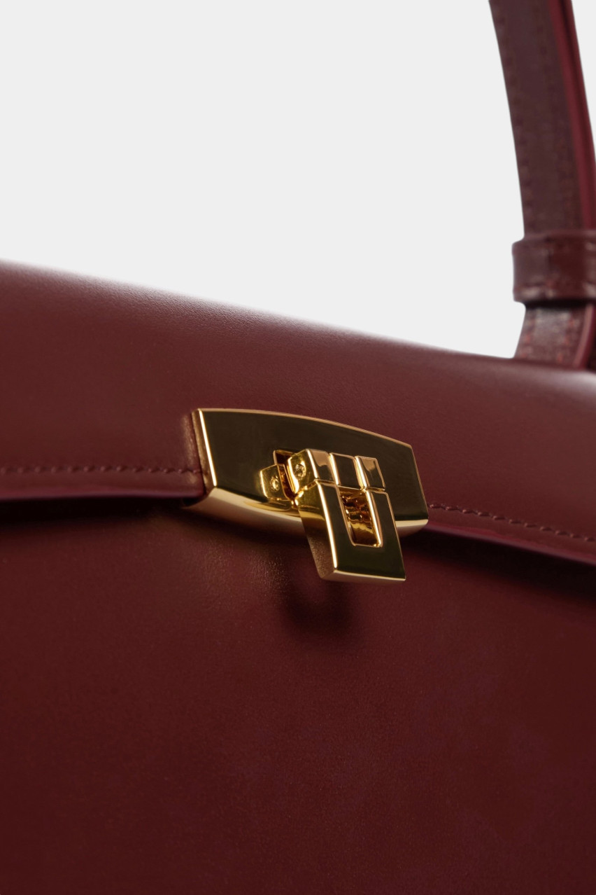 Бордова сумка Stephanie v2801-04012 VIKELE STUDIO (золота фурнітура)