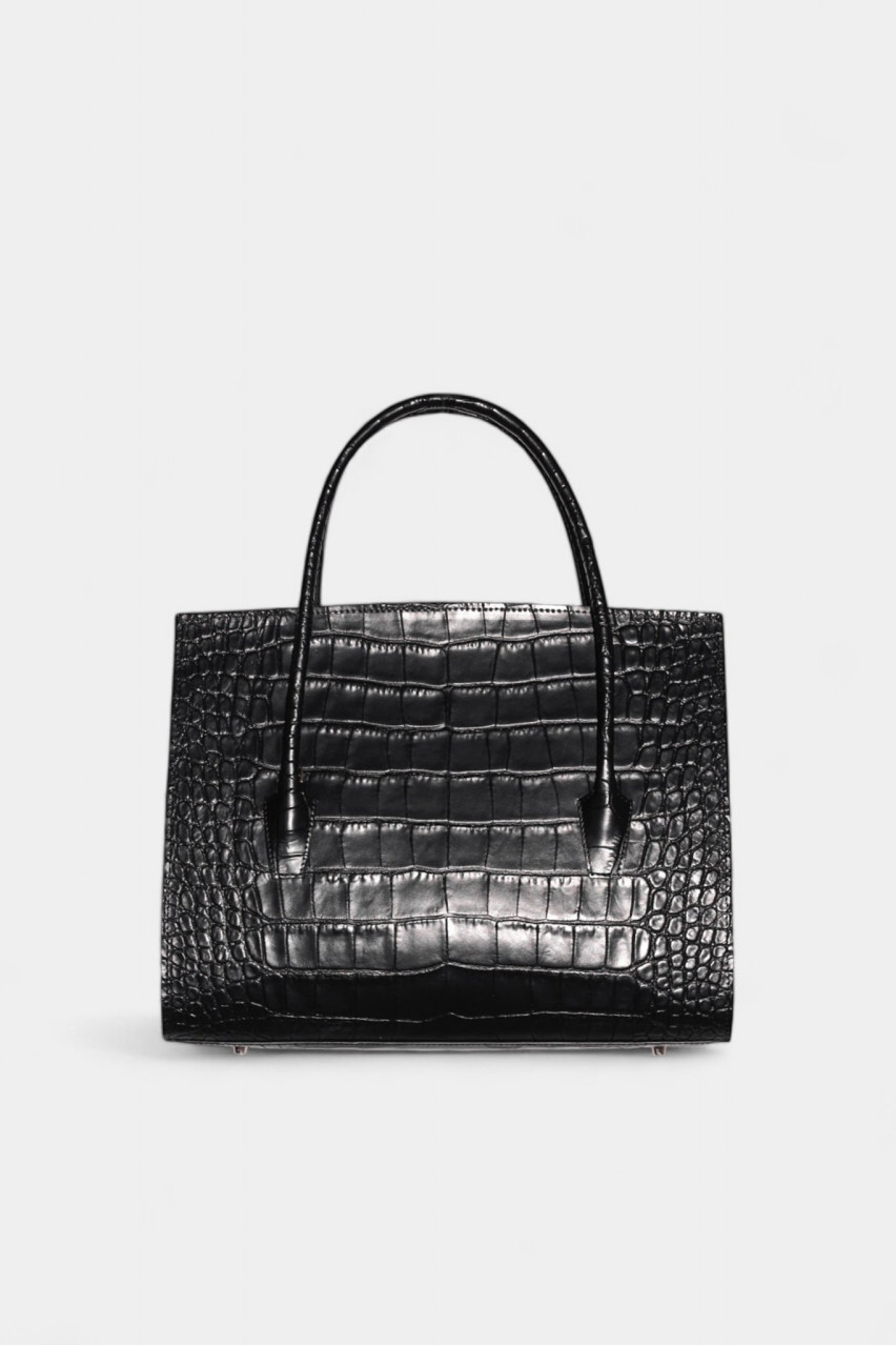 Черная сумка Gràcia v0902-17011 VIKELE STUDIO (серебряная фурнитура)