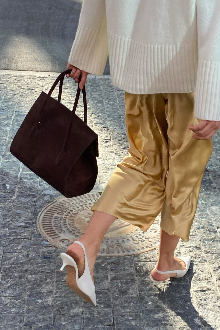 Шоколадна сумка Gràcia v0904-08011 VIKELE STUDIO (срібна фурнітура)