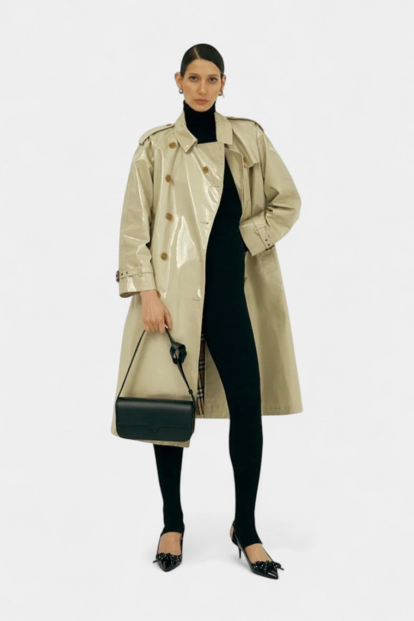 Чорна сумка Katrine v0101-17012 VIKELE STUDIO (золота фурнітура)