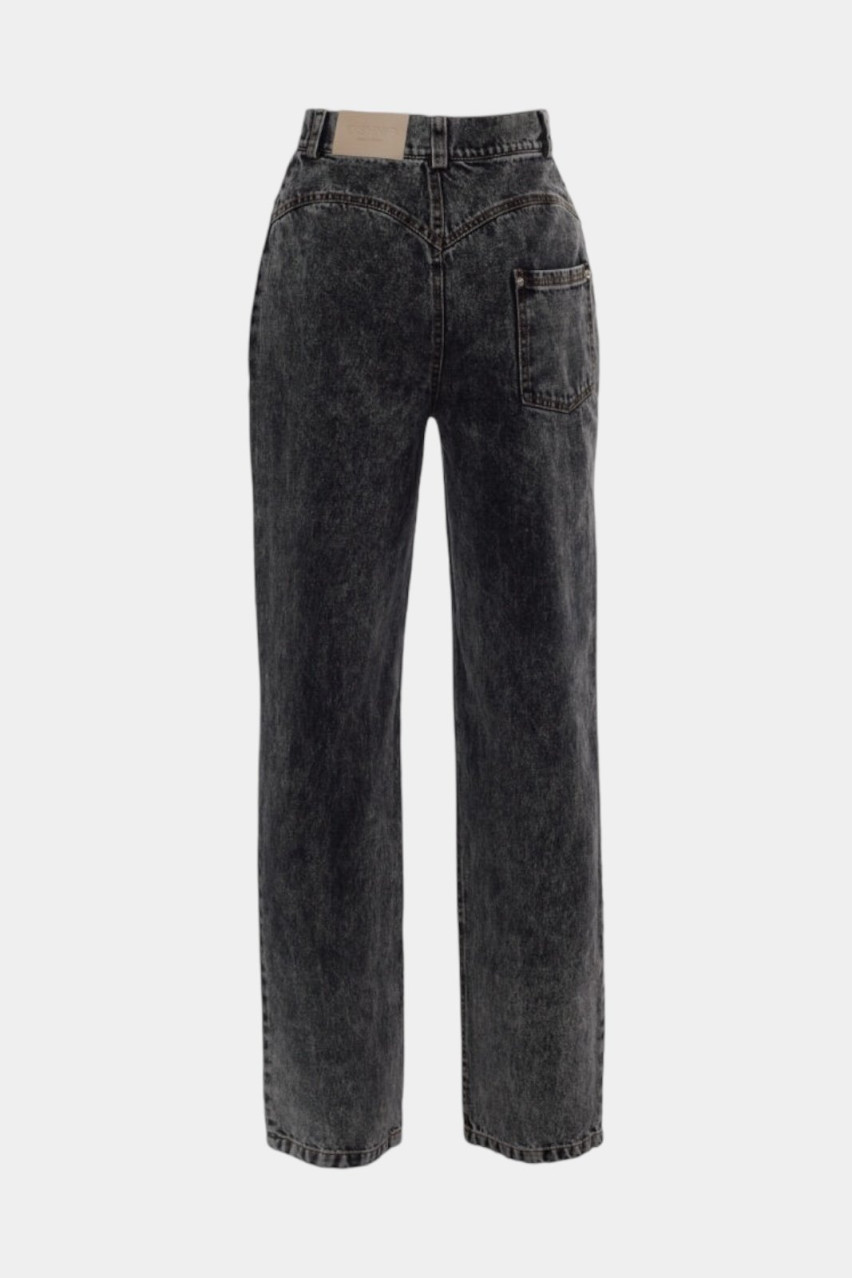 Черные джинсы с вырезами спереди 024/1.2 VISHNI