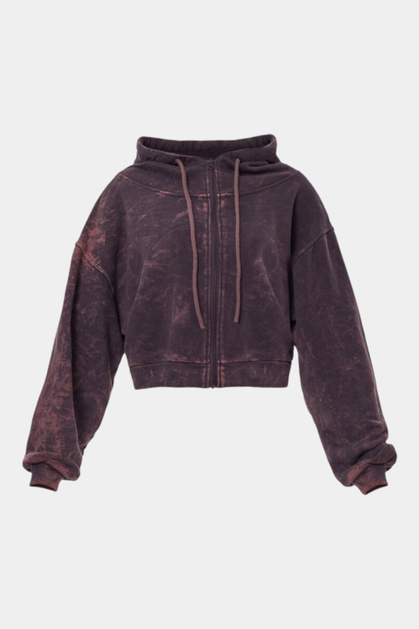 Фіолетова виварена спортивна кофта 044/6 VISHNI