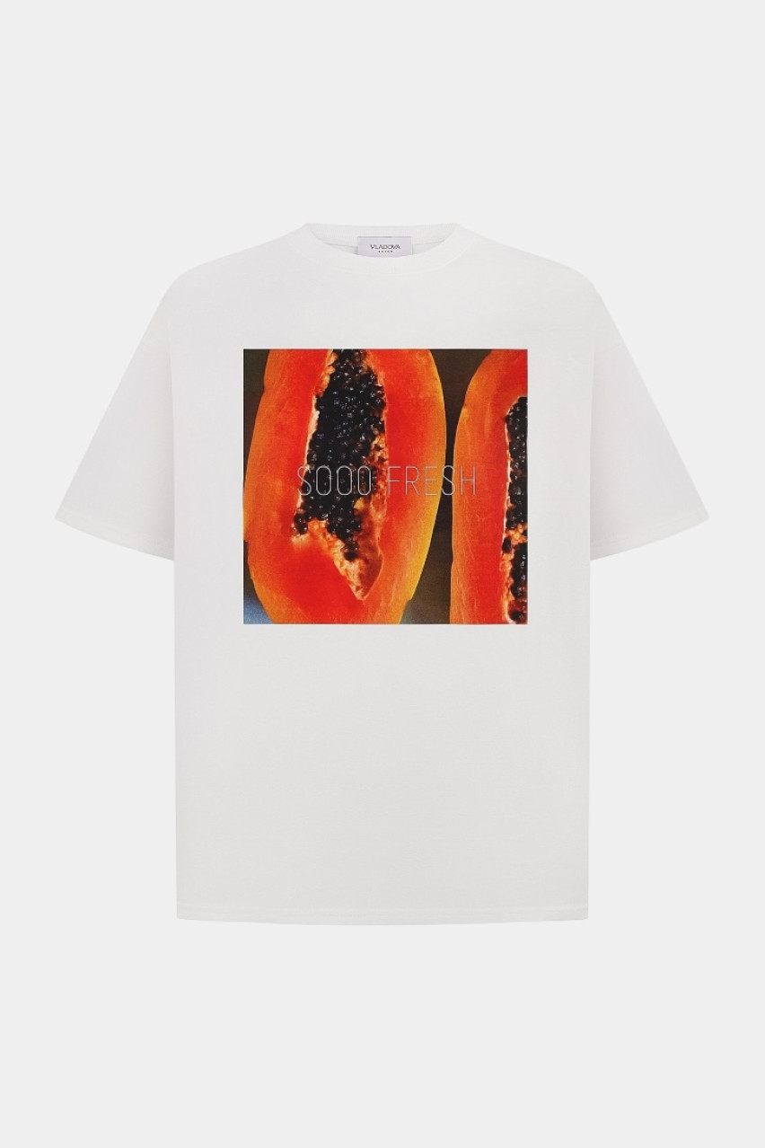 Белая футболка Папая VLADOVA