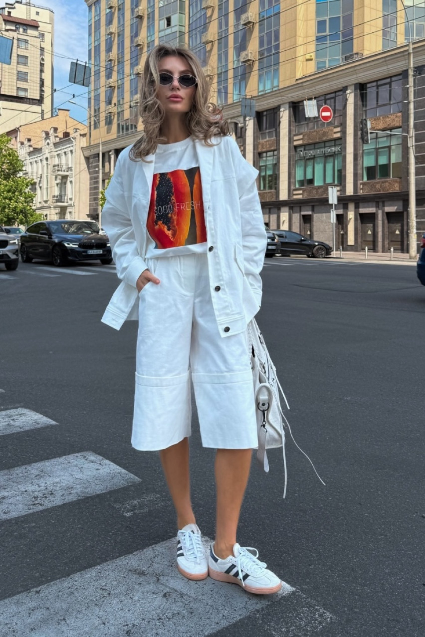 Белая футболка Папая VLADOVA