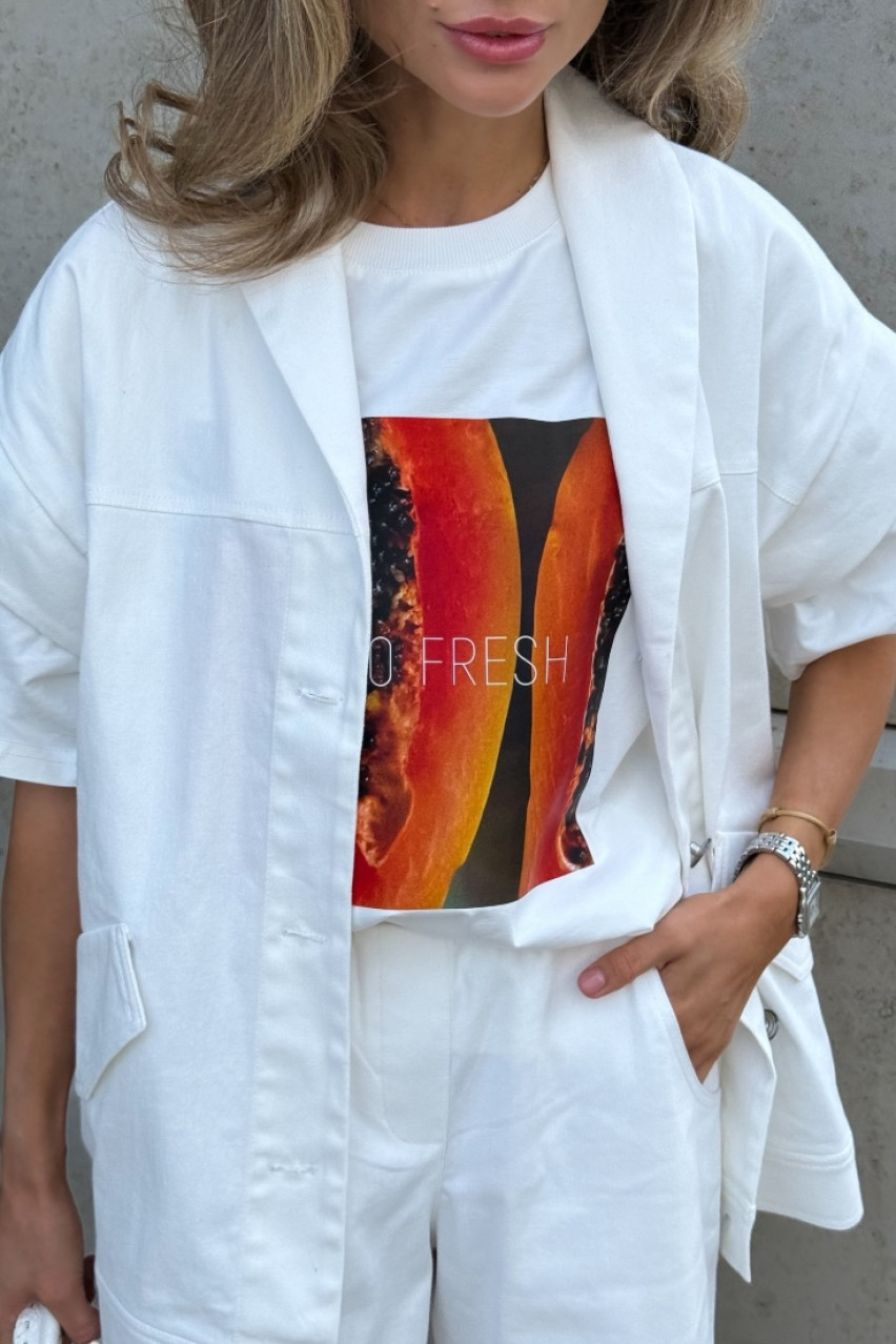 Белая футболка Папая VLADOVA