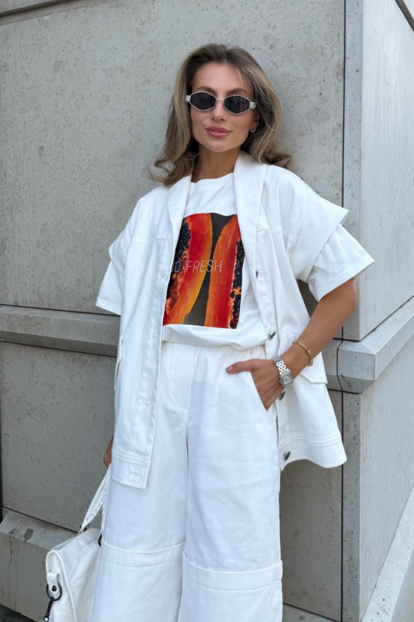 Белая футболка Папая VLADOVA