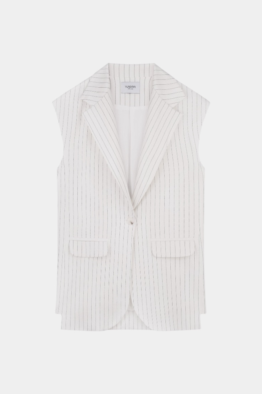 Молочна жилетка в смужку VLADOVA