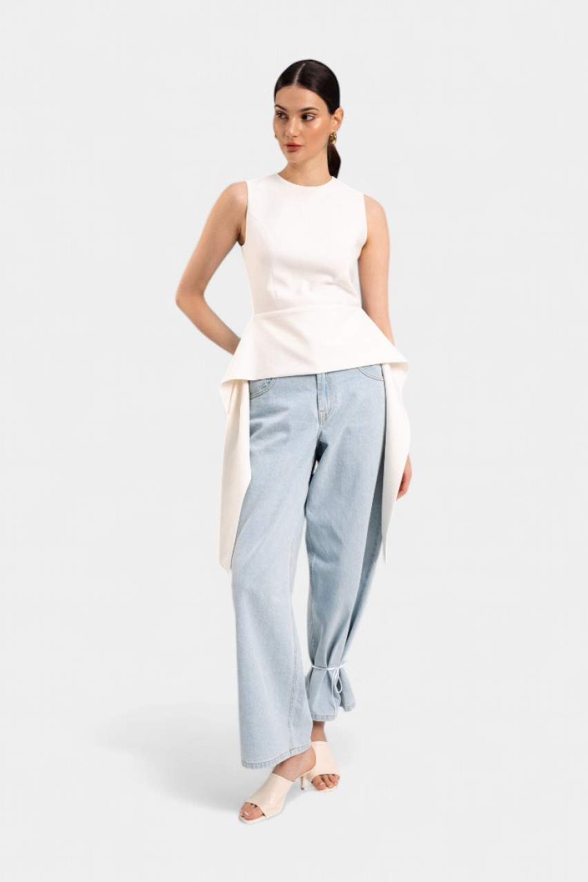 Голубые джинсы Wide Leg VLADOVA