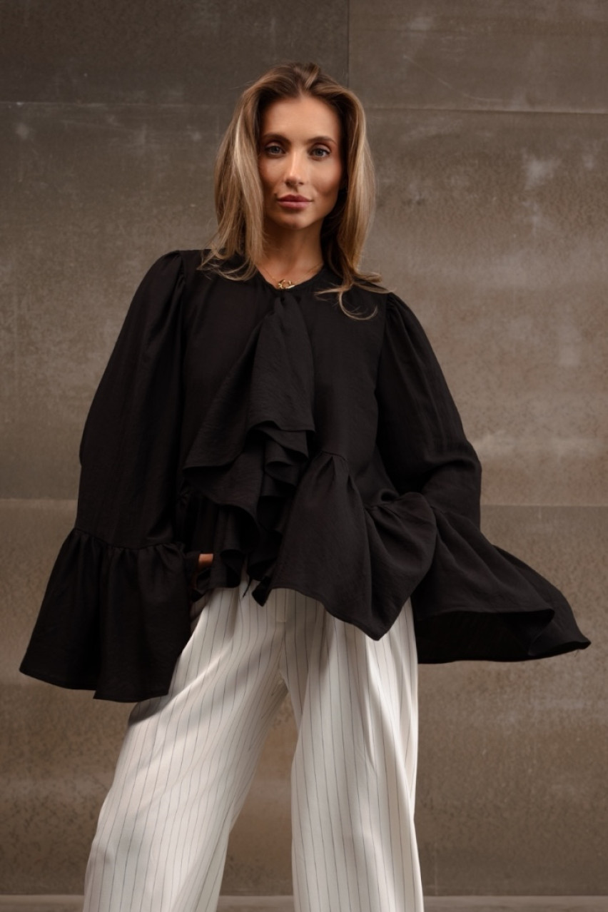 Чорна блуза Boho VLADOVA