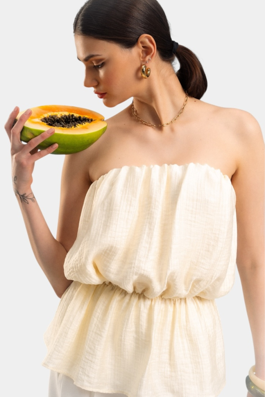 Желтый топ Пандора VLADOVA