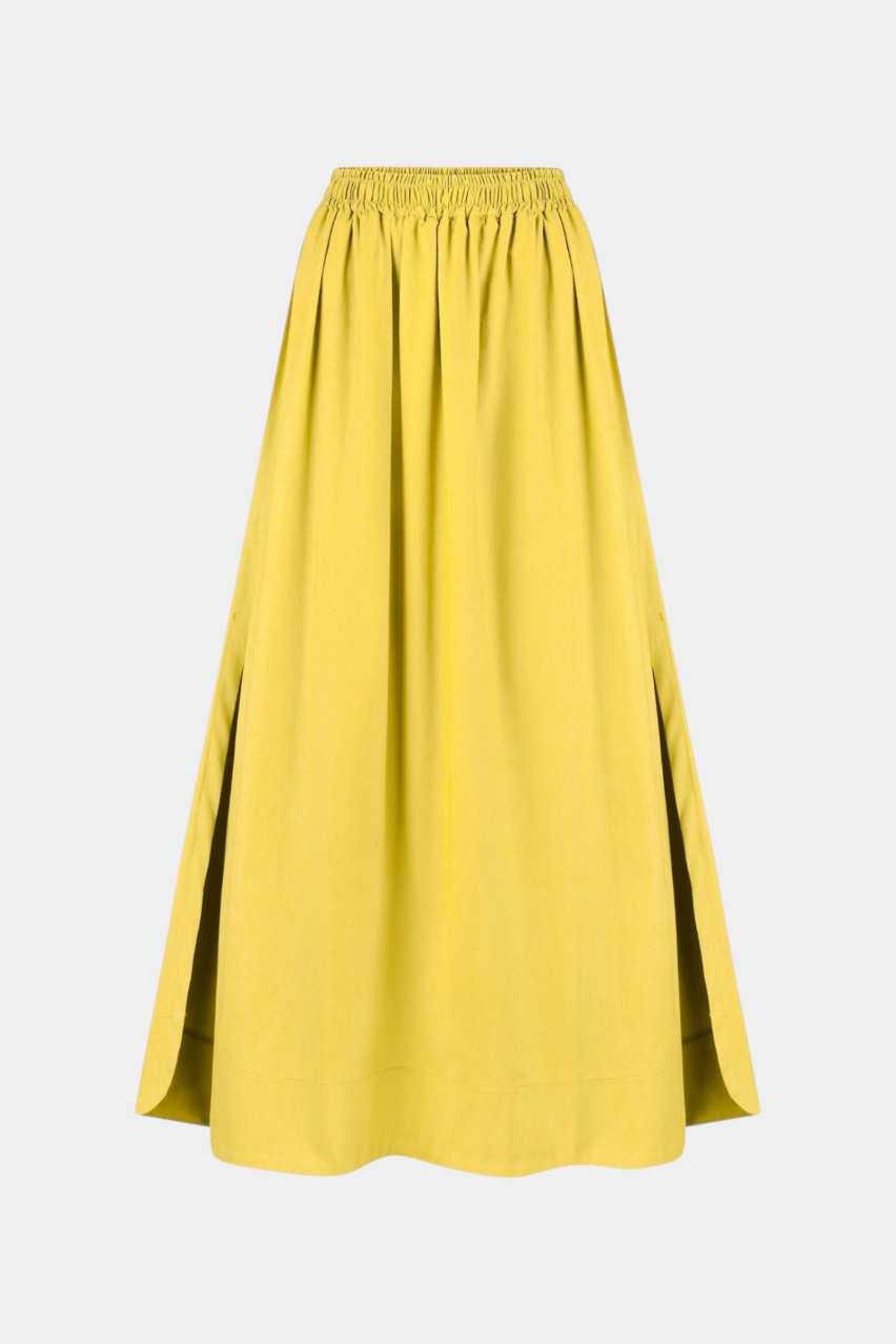 Жовта бавовняна спідниця VLADOVA
