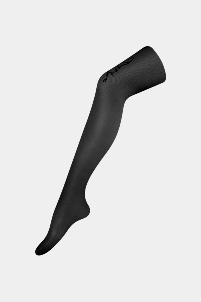 Черные чулки Butterfly Zhilyova