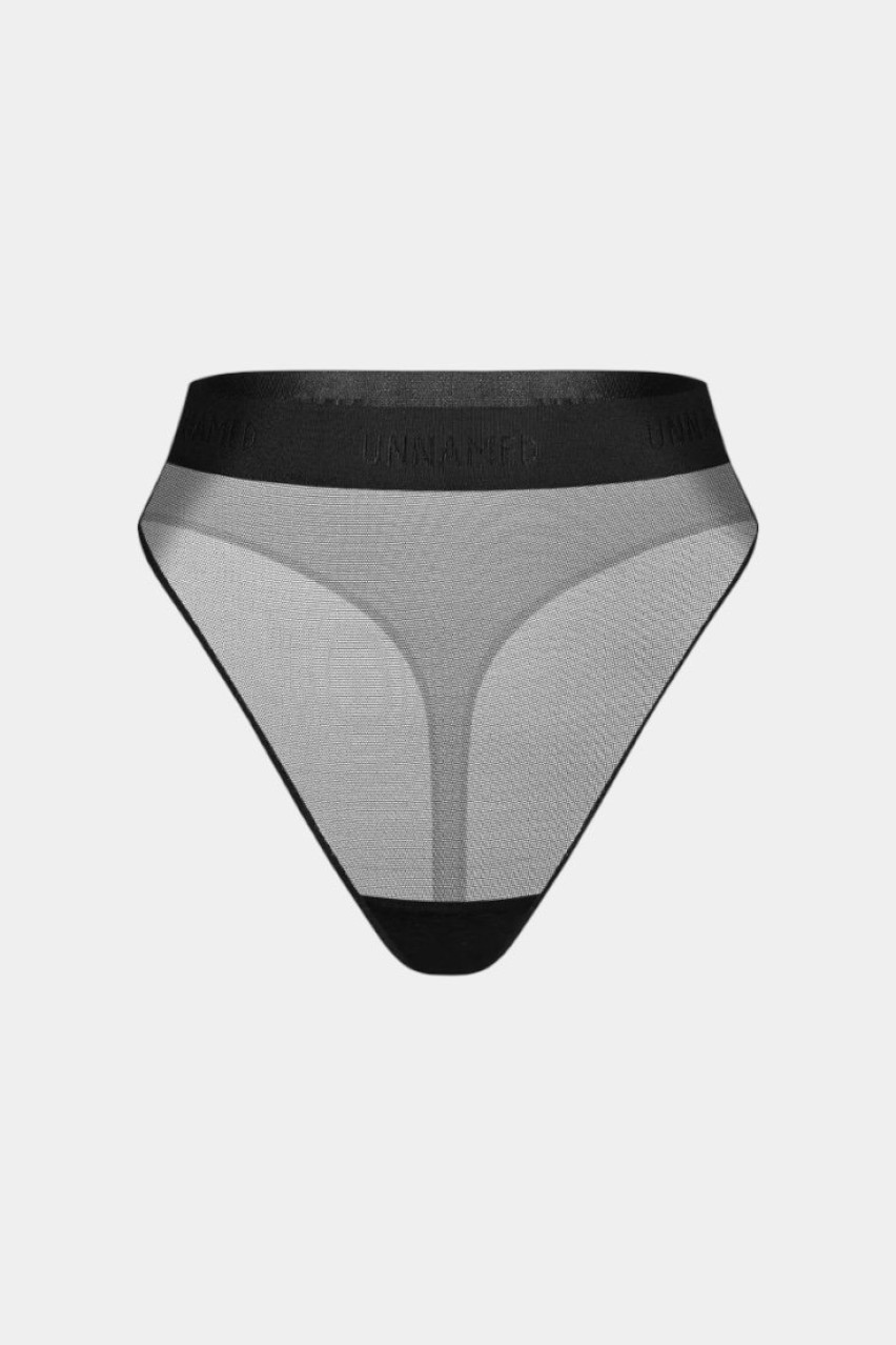 Черная танга Hanna с высокой посадкой Zhilyova