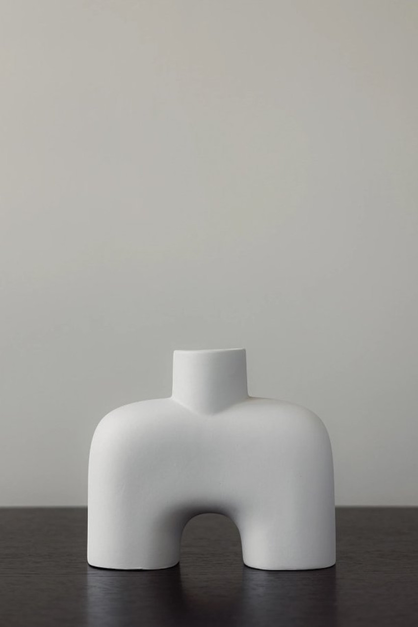 Біла ваза Apsida S clay kyiv