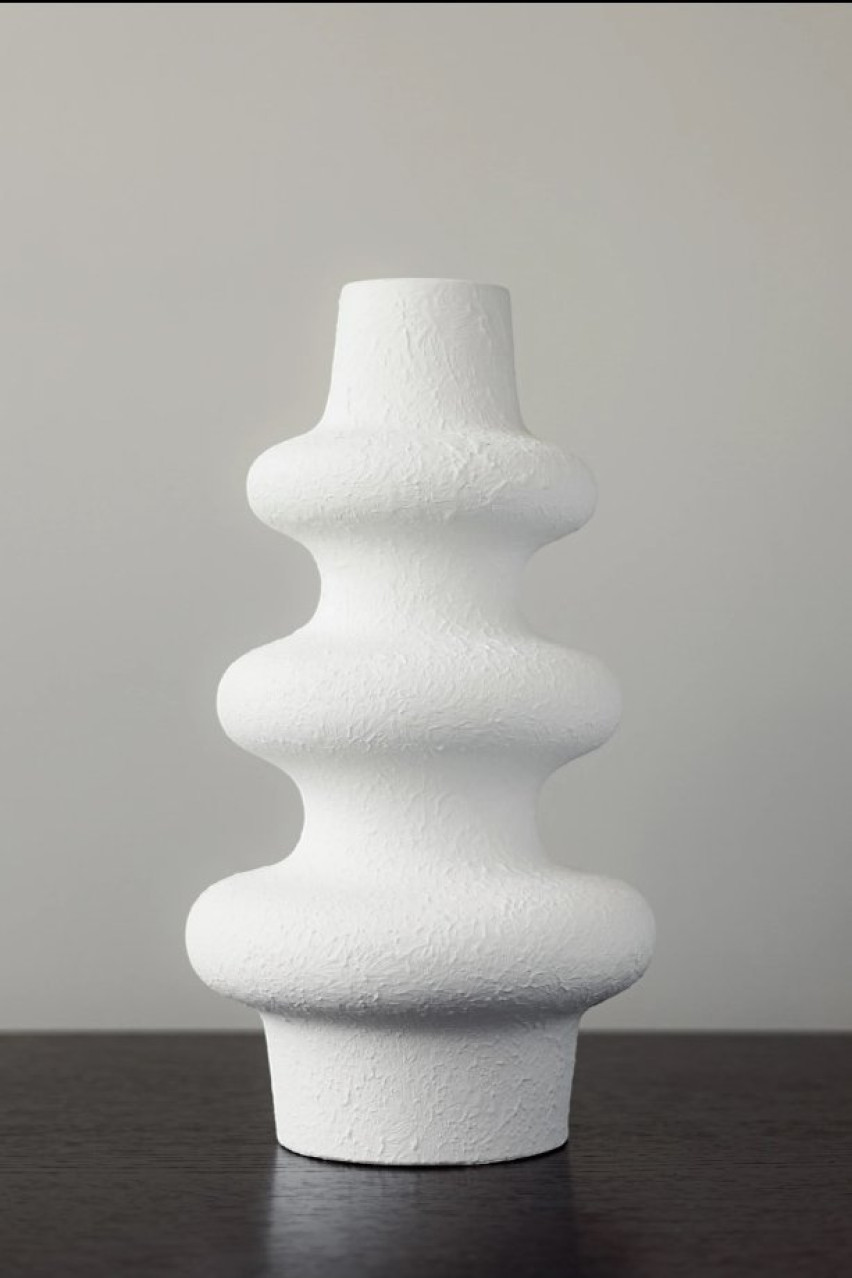 Біла ваза Petra clay kyiv