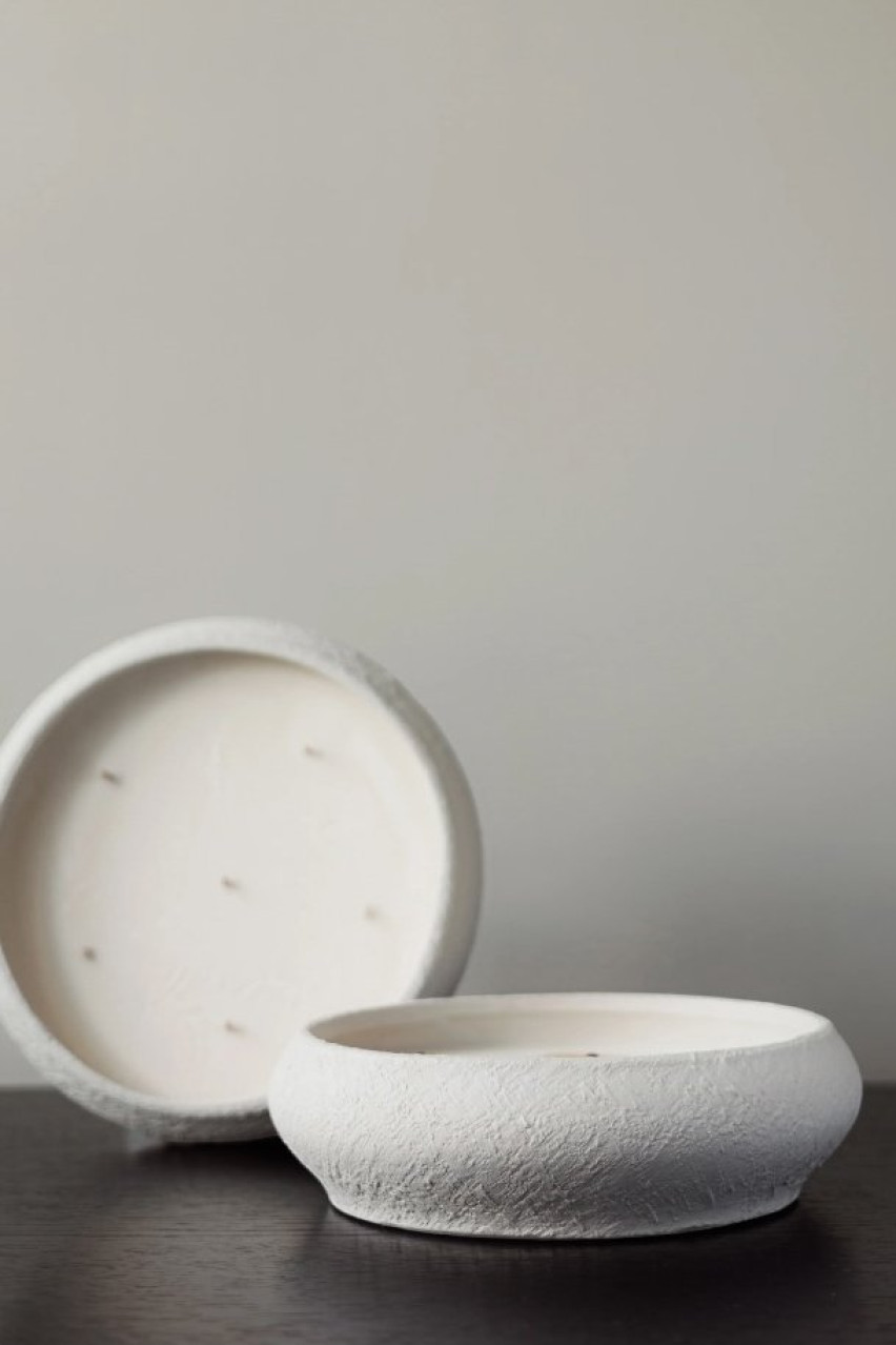 Белая свеча Bol clay kyiv