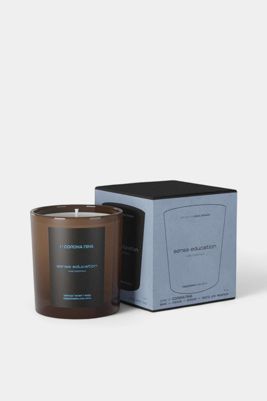 Парфумована соєва свічка «Солона піна» CAN180SF sense education
